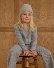 Load image into Gallery viewer, Flare Knit Pant - Dusty Blue