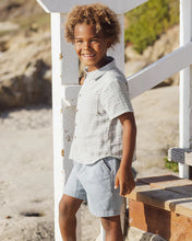 Load image into Gallery viewer, RYLEE + CRU - COLLARED SHORT SLEEVE SHIRT - GREEN GINGHAM