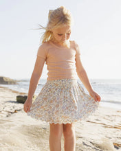 Load image into Gallery viewer, RYLEE + CRU - SMOCKED V MINI SKIRT - BLOOM