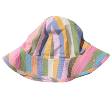 Load image into Gallery viewer, Pink Chicken - Baby Girls Sun Hat - parade stripe