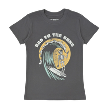 Load image into Gallery viewer, Tiny Whales - Rad To The Bone Tee Shirt - Vintage Black
