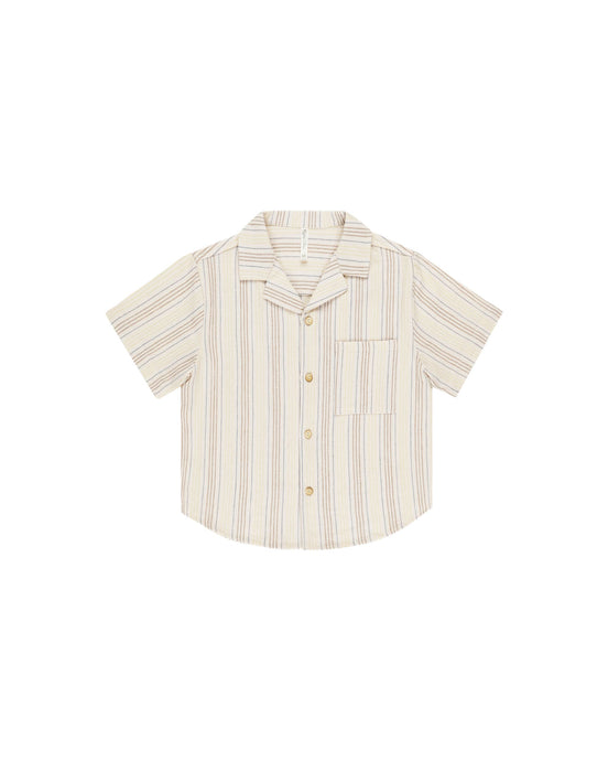 Rylee + Cru - Lapel Collar Shirt - Summer Stripe