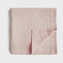 Load image into Gallery viewer, Mushie - Organic Cotton Muslin Swaddle Blanket - Rose Vanilla