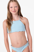 Load image into Gallery viewer, O'Neil - Girl's Shorebreak Rib Ruffle Edge High Neck Set - Stratosphere