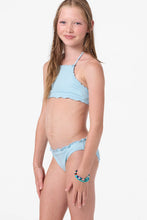 Load image into Gallery viewer, O'Neil - Girl's Shorebreak Rib Ruffle Edge High Neck Set - Stratosphere