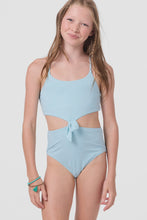 Load image into Gallery viewer, O'Neil - Girl's Shorebreak Rib Knot Front One-Piece - Stratosphere