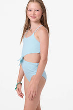 Load image into Gallery viewer, O'Neil - Girl's Shorebreak Rib Knot Front One-Piece - Stratosphere