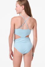 Load image into Gallery viewer, O'Neil - Girl's Shorebreak Rib Knot Front One-Piece - Stratosphere
