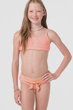 Load image into Gallery viewer, O'Neil - Girl's Sunshine Revo Tie Back Bralette Set - Fusion Coral
