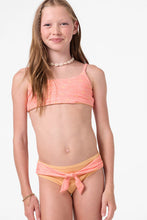 Load image into Gallery viewer, O'Neil - Girl's Sunshine Revo Tie Back Bralette Set - Fusion Coral