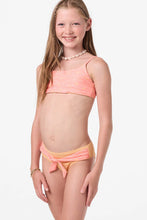 Load image into Gallery viewer, O'Neil - Girl's Sunshine Revo Tie Back Bralette Set - Fusion Coral