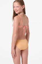 Load image into Gallery viewer, O'Neil - Girl's Sunshine Revo Tie Back Bralette Set - Fusion Coral