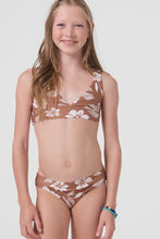 Load image into Gallery viewer, O'Neil - Girl's Nomad Floral Fixed Bralette Set -Carob Brown