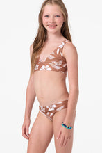 Load image into Gallery viewer, O'Neil - Girl's Nomad Floral Fixed Bralette Set -Carob Brown