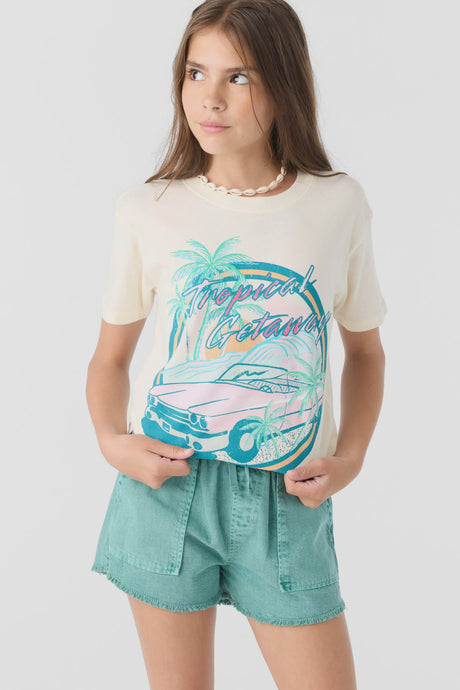 O'Neil - Girl's Tropical Getaway Tee - Winter White