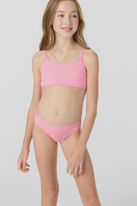 O'neill - Dawnbreak Rib Tie Back Bralette -Sachet Pink