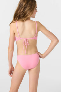 O'neill - Dawnbreak Rib Tie Back Bralette -Sachet Pink