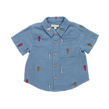 Load image into Gallery viewer, Pink Chicken - Baby Boys Jack Shirt - Surfboard Embroidery