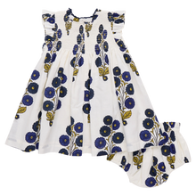 Load image into Gallery viewer, Pink Chicken - Baby Girl's Stevie Dress - Navy Buttercup