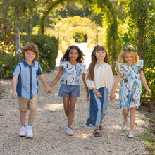 Load image into Gallery viewer, Pink Chicken - Girls Wylie Pant - Wide Cabana Stripe