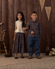 Load image into Gallery viewer, Rylee + Cru - Collared Long Sleeve Shirt - Midnight Plaid