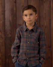 Load image into Gallery viewer, Rylee + Cru - Collared Long Sleeve Shirt - Midnight Plaid