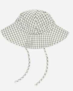 Rylee + Cru - Floppy Swim Hat - Eucalyptus Gingham