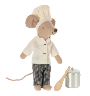 Maileg - Chef Mouse with soup pot & spoon