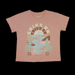 Tiny Whales - Shine On - Girls Boxy Tee