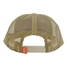 Load image into Gallery viewer, Tiny Whales - Somewhere Trucker Hat - Natural/ Coral