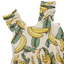 Load image into Gallery viewer, Pink Chicken - Girls Via Dress - banana leaves