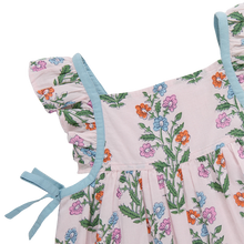 Load image into Gallery viewer, Pink Chicken - Baby Girls Ailee Dress Set - pink dewdrop block print