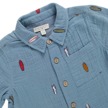 Load image into Gallery viewer, Pink Chicken - Baby Boys Jack Shirt - Surfboard Embroidery