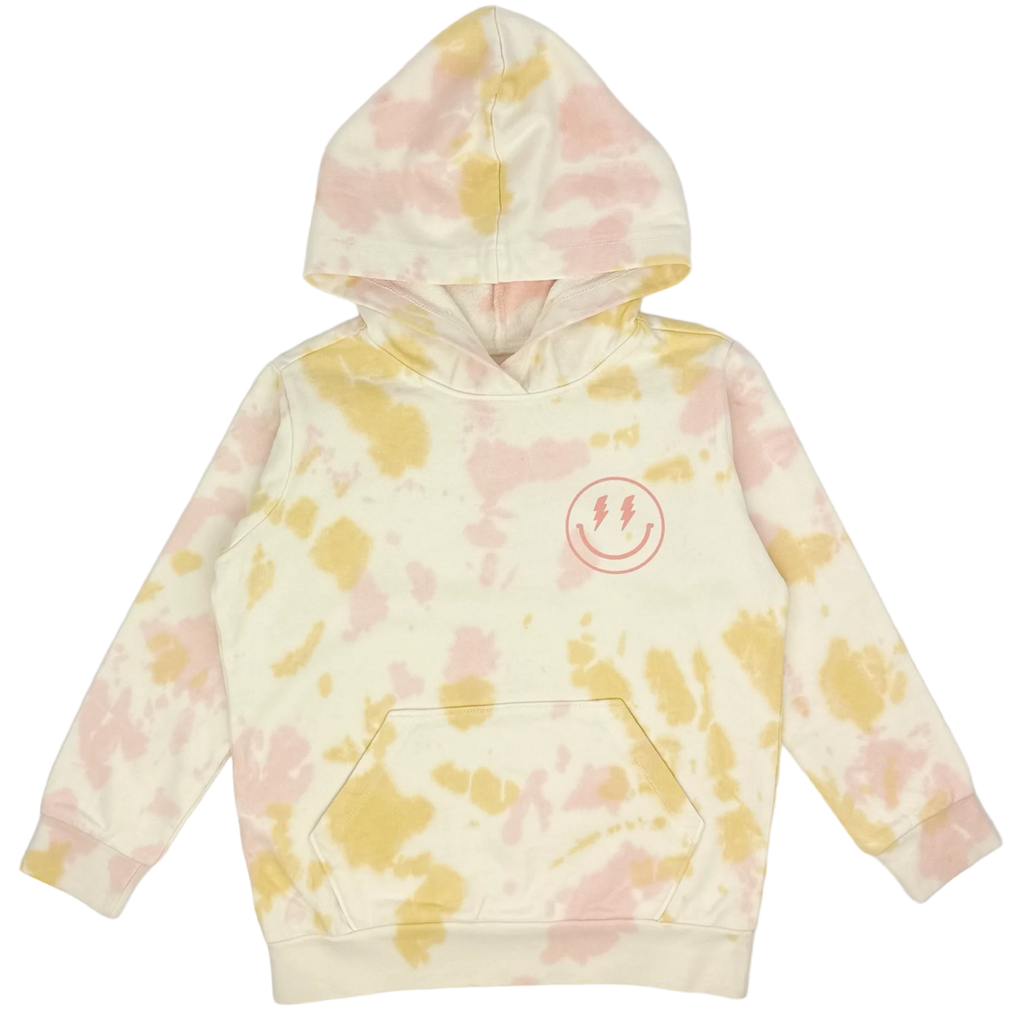 Tiny Whales - Sunset Hoodie - Natural/Pink/Gold Tie Dye