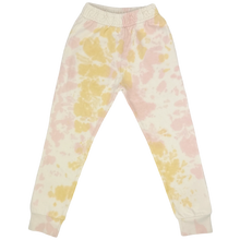 Load image into Gallery viewer, Tiny Whales - Sunset Jogger Pant - Natural/Pink/Gold Tie Dye