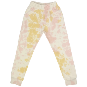 Tiny Whales - Sunset Jogger Pant - Natural/Pink/Gold Tie Dye