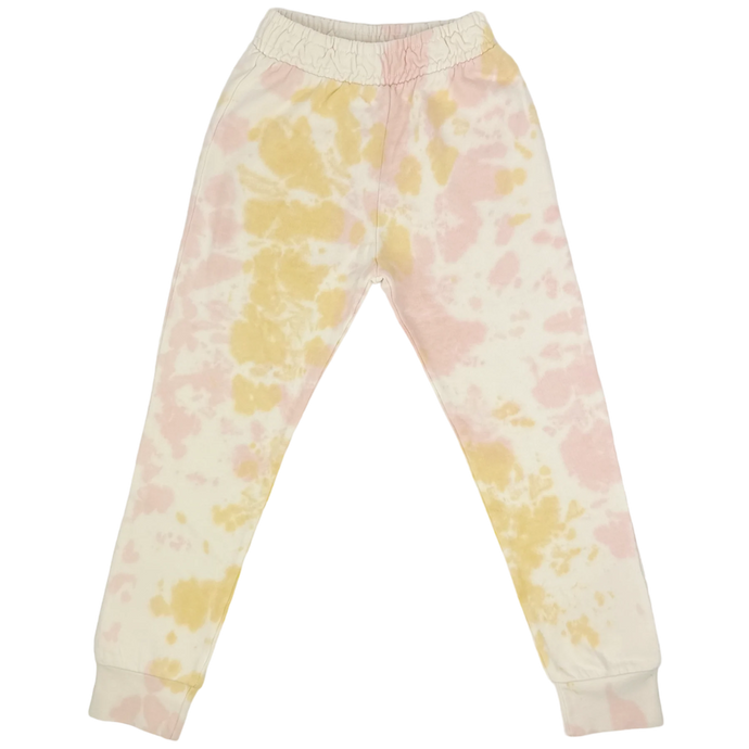 Tiny Whales - Sunset Jogger Pant - Natural/Pink/Gold Tie Dye