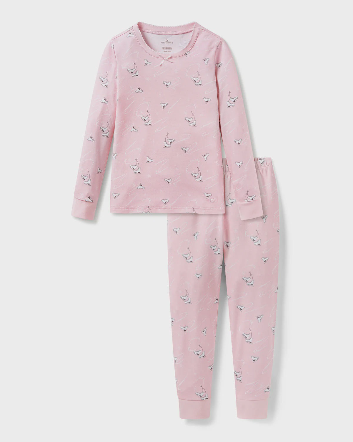 Petite Plume - Girls Pima Snug Fit Pajama - Winter Skates