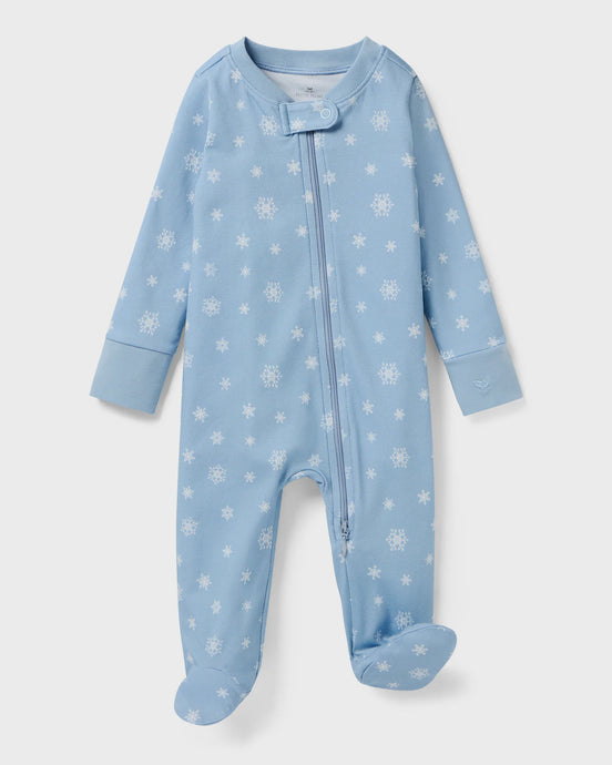 Petite Plume - Baby Pima Romper - Periwinkle Wonderland