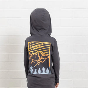 Tiny Whales - Adventure Awaits Long Sleeve Hooded Tee