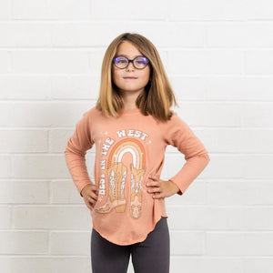 Tiny Whales - Best in The West - Girls Raglan