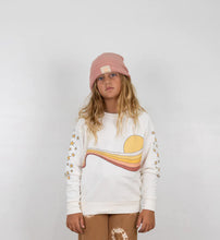 Load image into Gallery viewer, Tiny Whales - Golden Era Boxy Sweatshirt - Natural