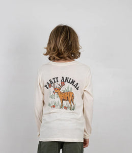 Tiny Whales - Party Animal L/S Shirt - Natural