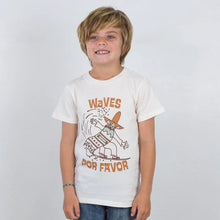 Load image into Gallery viewer, Tiny Whales - Waves Por Favor Tee - Natural
