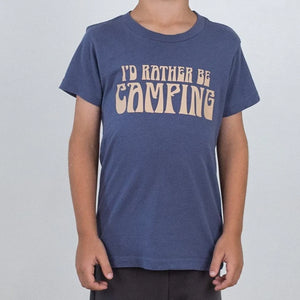 Tiny Whales - Rather Be Camping T-Shirt - River