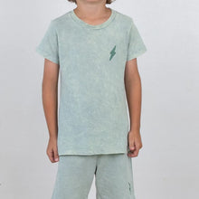 Load image into Gallery viewer, Tiny Whales - Coastline Tee - Mineral Sea Glass