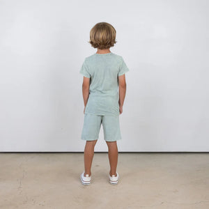 Tiny Whales - Coastline Sweat Shorts - Mineral Sea Glass