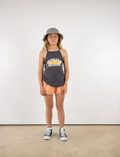 Load image into Gallery viewer, Tiny Whales - Daydream Believer Racer Tank - Faded Black