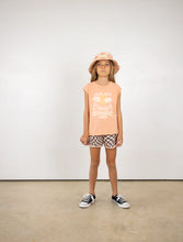 Load image into Gallery viewer, Tiny Whales - Lazy Days Boxy Muscle Tank - Coral