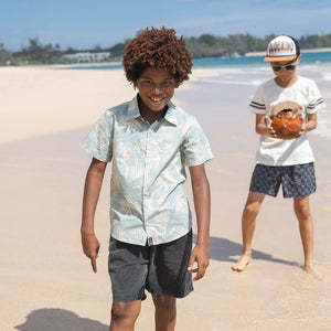 Tiny Whales - Paradise Button Up Shirt - Seaglass